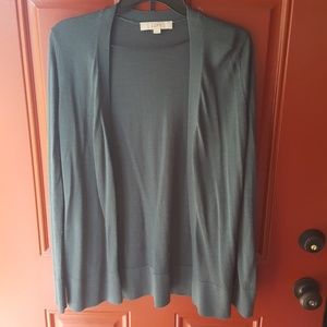 Loft hunter green cardigan